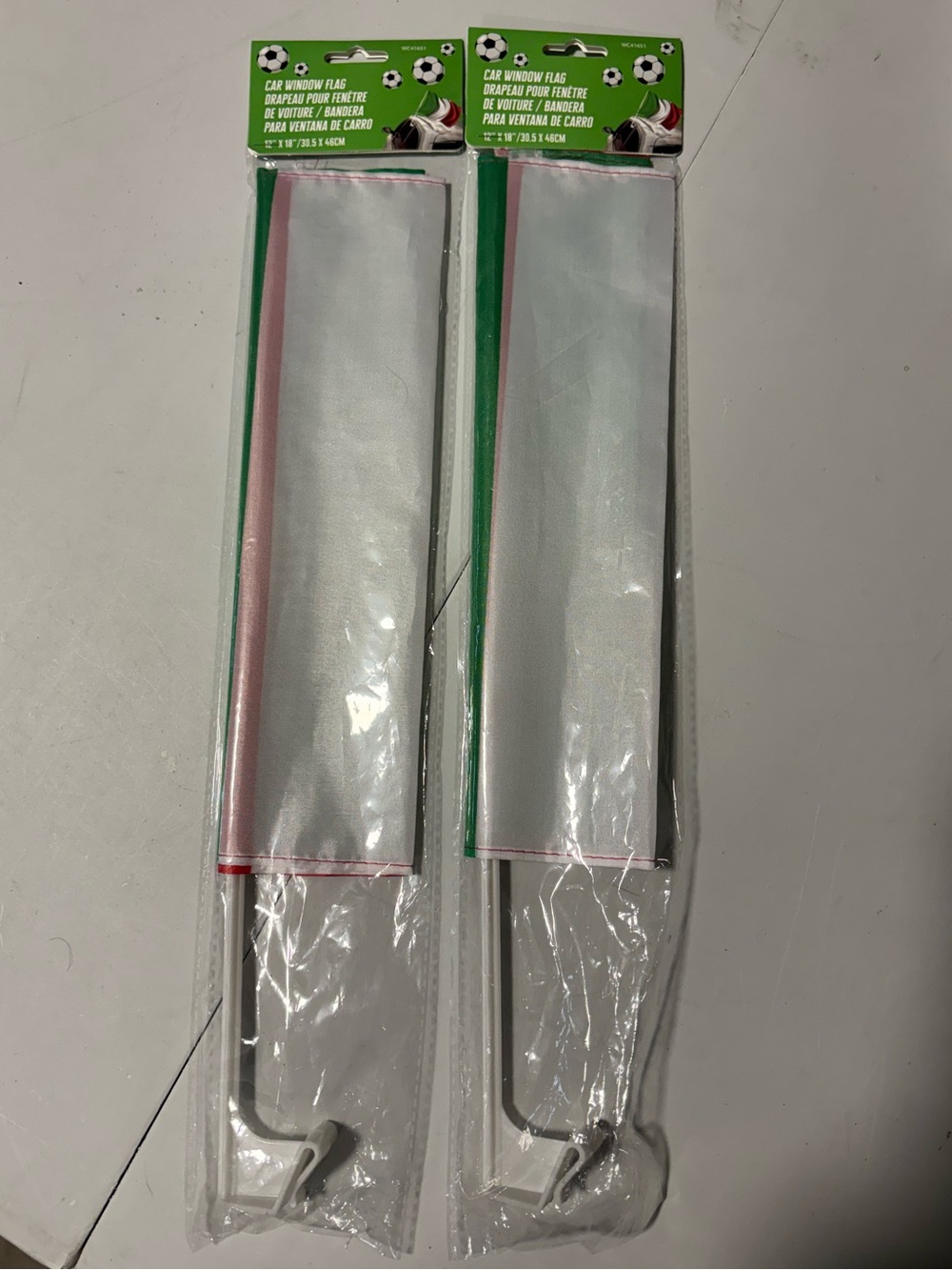 2 Italian Car Flags - New in Package